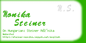 monika steiner business card